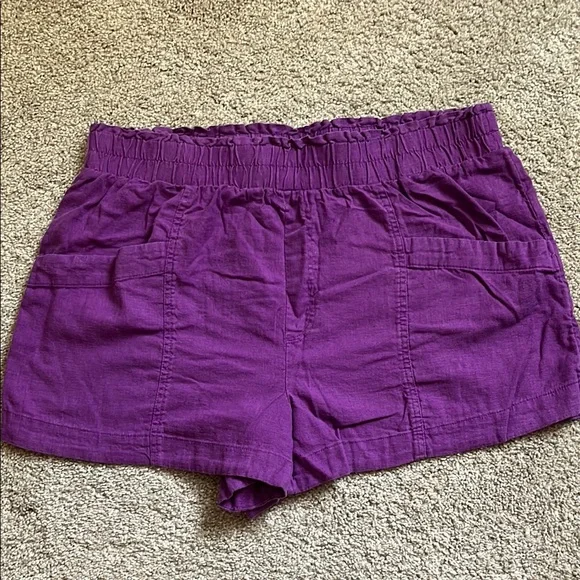 a new day Purple Cargo Shorts with Elastic Waistband - Picture 3 of 4